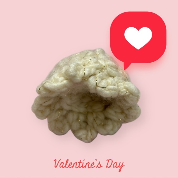 Tiny Ghost Pet Key Chain | Crochet | Handmade. Color: beige. New. - Picture 9 of 9